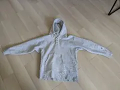 パーカー　チャンピオン　エルボーパッチ ヘンリーネックパーカーLサイズ　 グレー