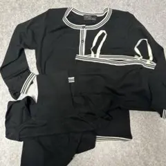CECIL McBEE ブラックストライプ長袖カーディガン　3点セット