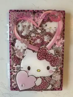 ハローキティ ヒョウ柄 シャカシャカバインダー ノート　自由帳　A5サイズ