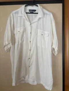 Polo Ralph Lauren リネン オープンカラーシャツ ホワイト