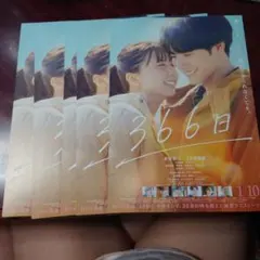 映画 366日 チラシ 5枚セットのサムネイル