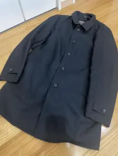 黒 ステンカラーコート