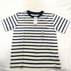 ❣️新品❣️ボーダー柄 Tシャツ 140ネイビーブルー