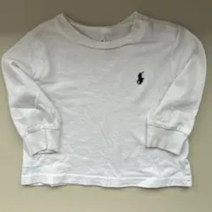 【即配送】Polo Ralph Lauren 長袖Tシャツ　70 キッズ　白