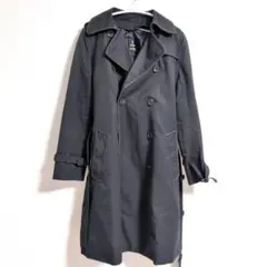 INED イネド トレンチコート ライナー付 ネイビー サイズ7 バイピング