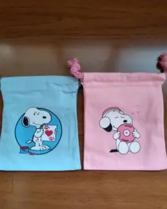 スヌーピー 巾着袋 2点セット