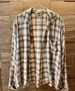 【希少品】【美品】SUNSEA レーヨンオンブレチェックシャツのサムネイル