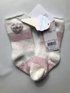 【新品】[ジェラート ピケ] ベビモコメランジボーダーkidsソックス PKGS