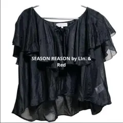 SEASON REASON by Lin.＆Redフリル付き半袖トップス ボレロ