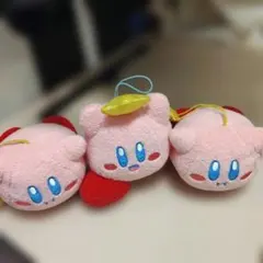 カービィ ぬいぐるみマスコット ストラップ付き　3個セット