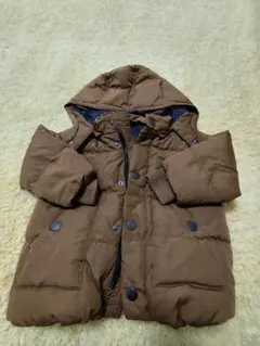 プティマインダウンジャケット90キャメル