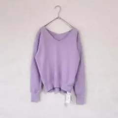 【新品】ロペピクニック♡アクセサリー付き♡Vネックニット◆38 M