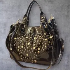 x girl XG LOGO PATCH STUDDEDSHOULDER BAG - メルカリ