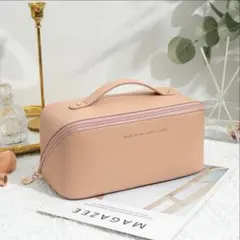 化粧ポーチ 大容量 旅行化粧ポーチ 化粧品収納バッグ PU コスメポーチ小物入れ