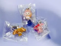 サンリオ　ゆるっとめじるしアクセサリー　３種　ガチャ