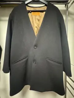 RELUME ブラック ノーカラージャケット M