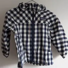 patagonia チェック柄 フード付　ウインドブレーカー