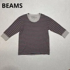 BEAMS HEART（ビームスハート）ボーダー7分丈Tシャツ　難あり品