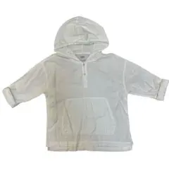ZARA キッズ パーカー 白 134 フード