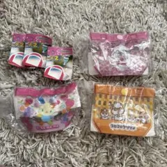 プールバッグ風デザイン ビニールポーチ 3個セット