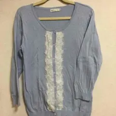 アースのレース飾りカーディガン