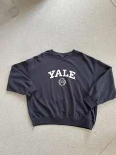 YELE Yale University カレッジトレーナ　黒