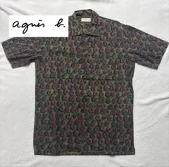 【希少デザイン】agnes b. homme アニエスベー 半袖シャツ オリーブ