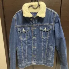 ボア襟付きデニムジャケット