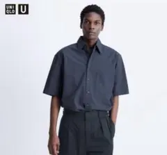 UNIQLO U オーバーサイズチェックシャツ5分袖 S