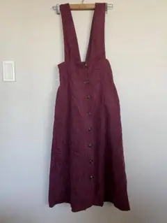 MAJESTIC LEGON コーデュロイハイウエストワンピース