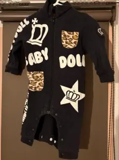 BABY DOLL レオパード柄ロンパース