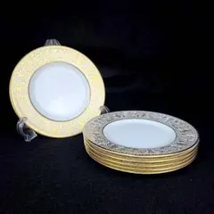 ウェッジウッド ゴールド　フロレンティーン　15.5cmケーキプレート 6枚 ウェッジウッド ゴールド フロレンティーン 15.5cmケーキ