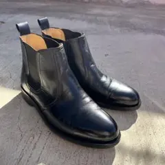 サイドゴアブーツ　カンガルー革　黒
