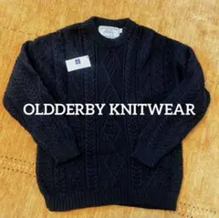 新品✨Oldderby knitwear ケーブルニット セーター　L　ブラック