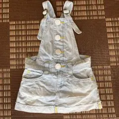 送料込み リー Lee フロントボタン ジャンパースカート サロペット110cm