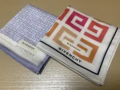 【新品•未使用】　GIVENCHY / ジバンシィ　4G ロゴ　ハンカチ　2枚