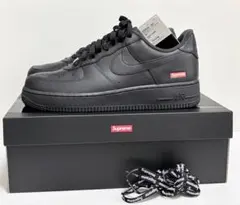 【新品未使用】Supreme×Nike Air Force1 ブラック27.5