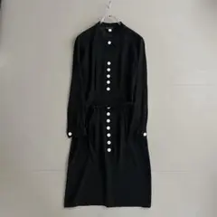 agnès b. アニエスベー シャツワンピース ロング リボン