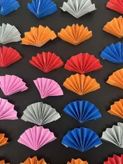 折り紙 扇形 5㎝ 25個セット　即日購入OK 匿名配送