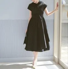 RUIRUE BOUTIQUE ノースリーブシャツワンピ ブラック M夏