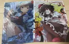 東方Project 青霊夢 射命丸文 クリアファイル