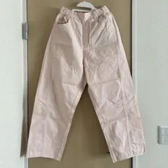 Samansa Mos2カジュアルパンツ ピンク ゴムウエスト