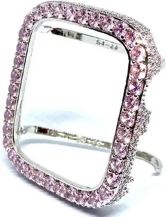 値下げ❣️アップルウォッチ カバー ケース CZ ベゼル ピンク