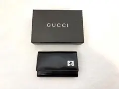 GUCCI ブラックレザー キーケース