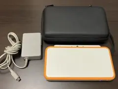実働美品 ニンテンドー2DS LLホワイト/オレンジ 本体と充電器付き
