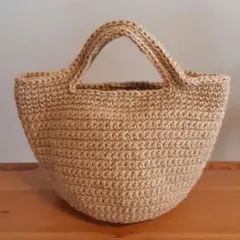 麻ひもバッグ②　ハンドメイドのサムネイル