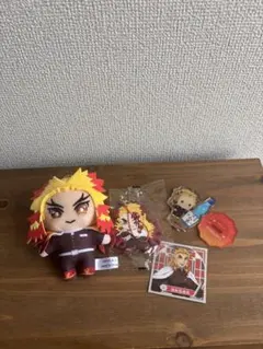 鬼滅の刃 煉獄杏寿郎 ぬいぐるみ マスコット アクリルスタンド セット
