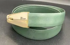 Christian Dior ディオール ヴィンテージ ロゴベルト グリーン