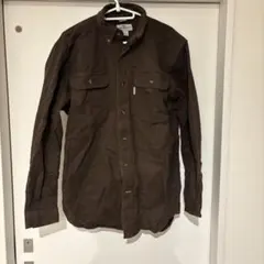 carhartt古着 ブラウン 長袖シャツ M