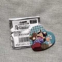 忍たま乱太郎　ハート缶バッジ　福富しんべヱ